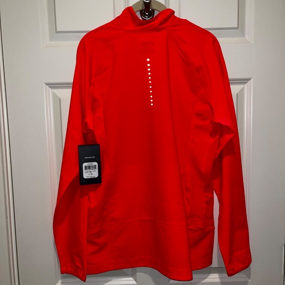 Asics womens running packable jacket size large reflective coral reef color NWT - Picture 2 of 6
